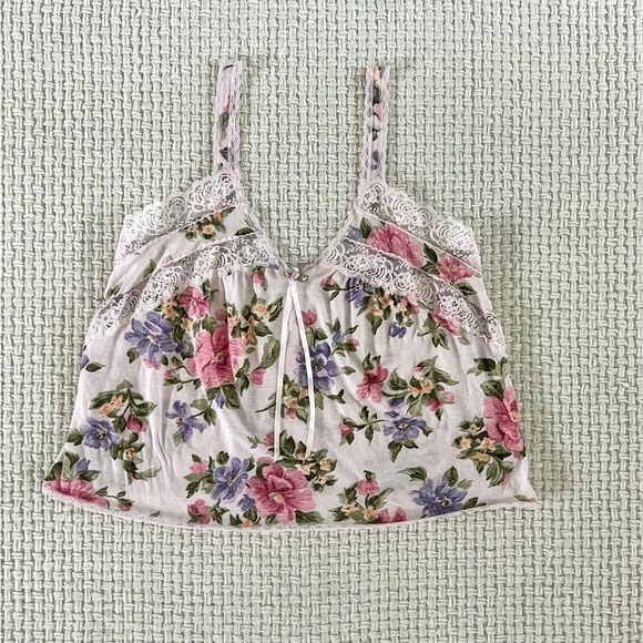 VINTAGE 90’s Floral Print Tank Top - Picture 4 of 5